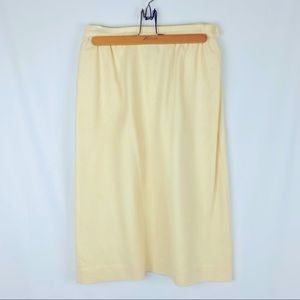 VINTAGE Koret Career Wool Yellow Skirt POCKETS 12
